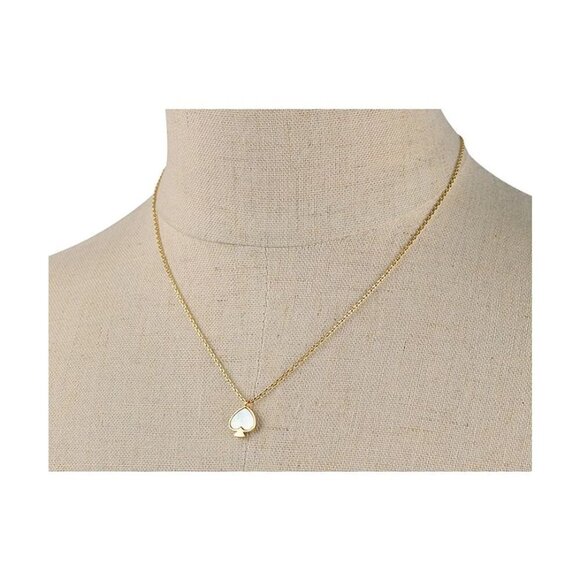 KATE SPADE Rose Gold Signature Spade Spade Mini Pendant NWT - Picture 9 of 10